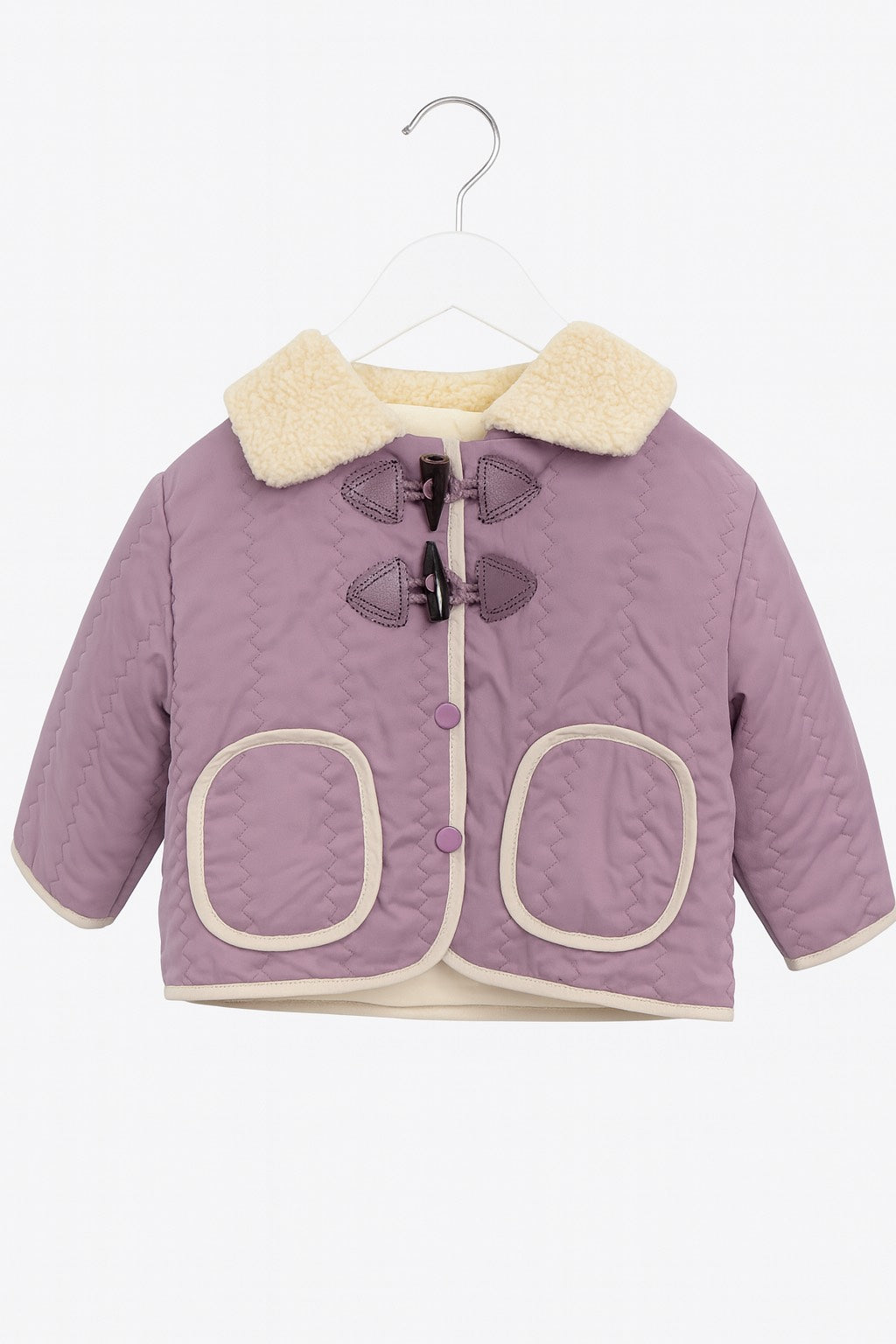 Purple Quilted Jacket