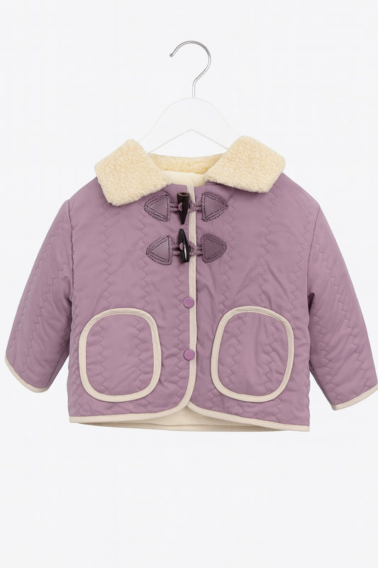 Purple Quilted Jacket