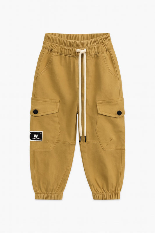 Beige Cargo Pants