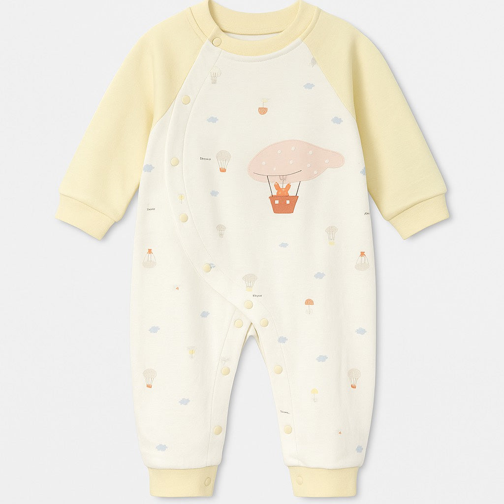 Soft Yellow Baby Romper
