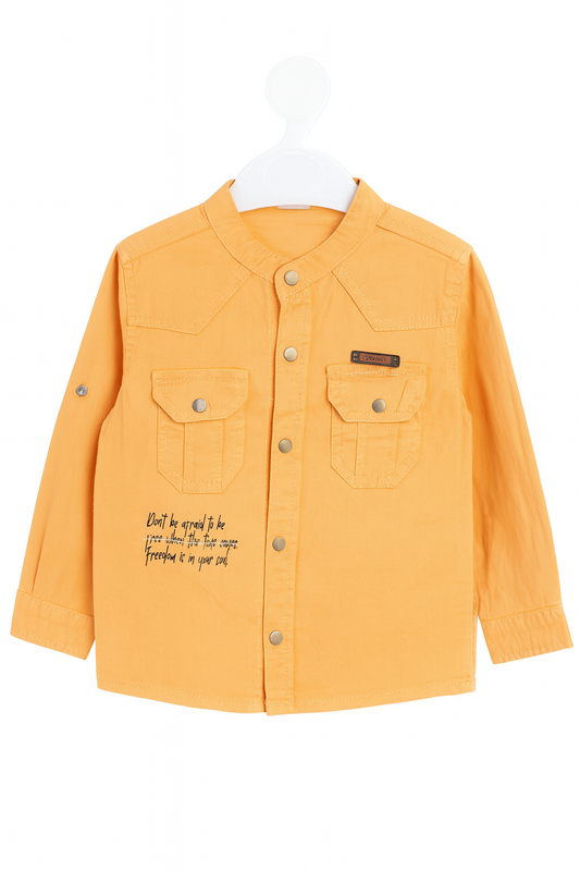 Orange Button-up Shirt