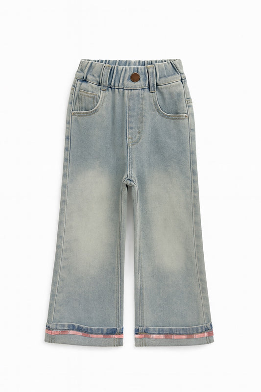 Light Wash Wide-Leg Jeans