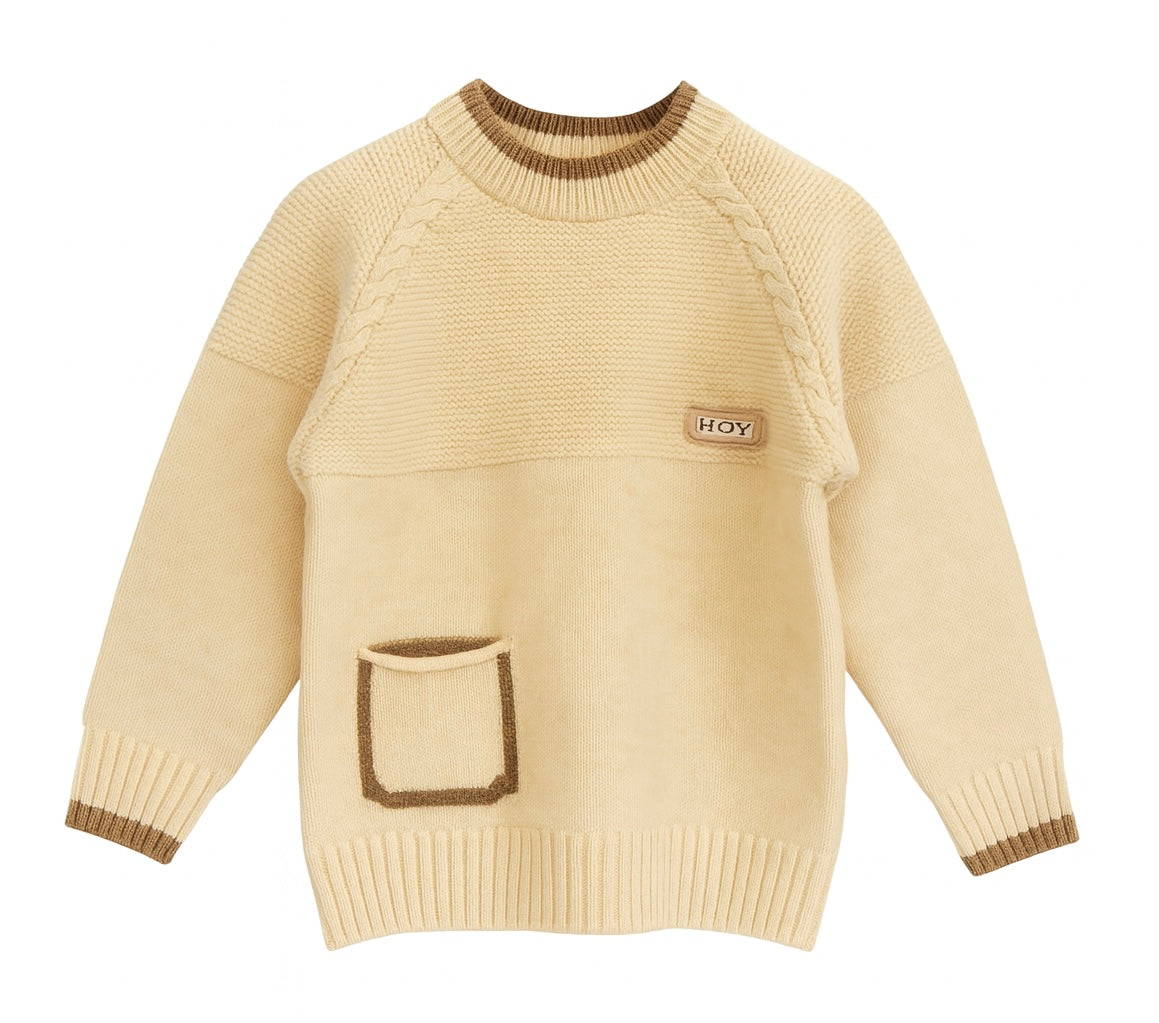 Classic Beige Knit Sweater