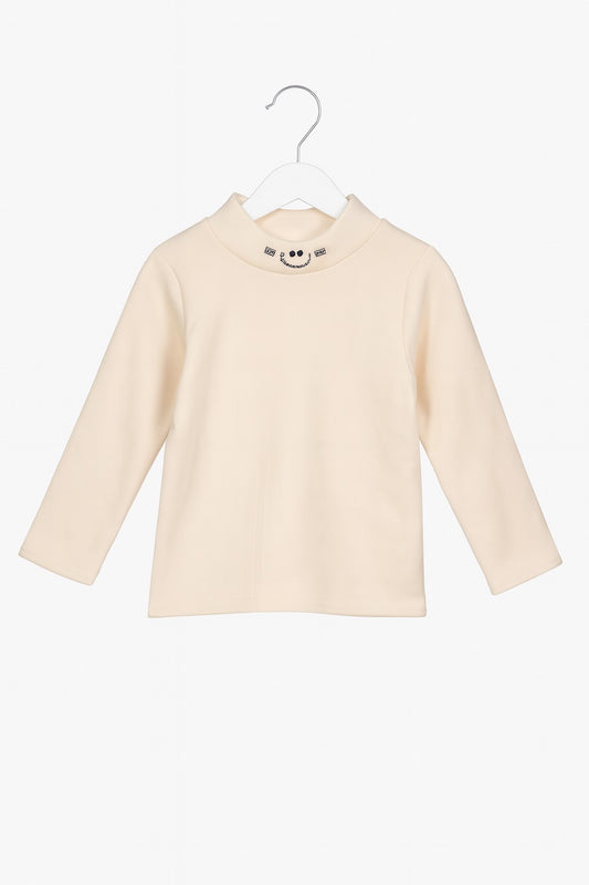Cream Long Sleeve Top
