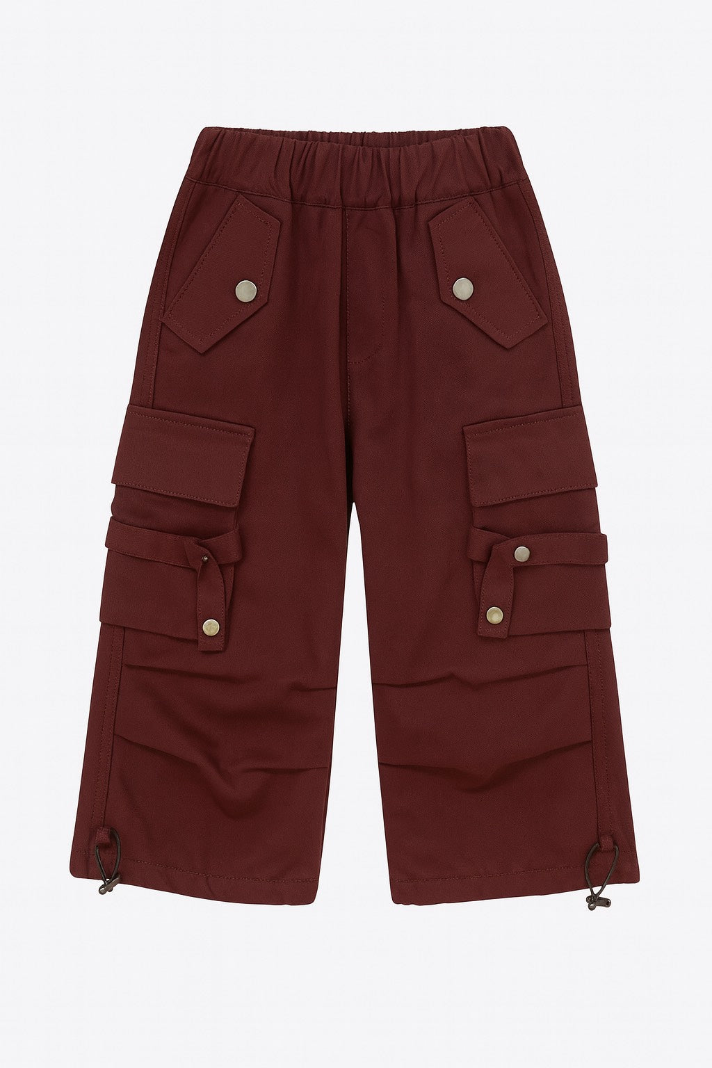 Burgandy Cargo Fleece Pants