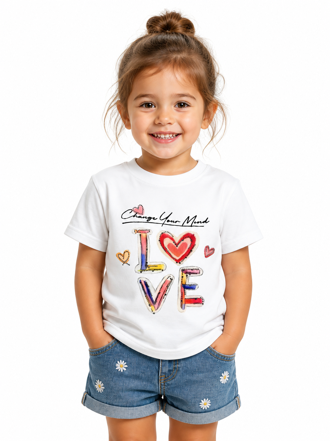Love Graphic Kids T-Shirt – White