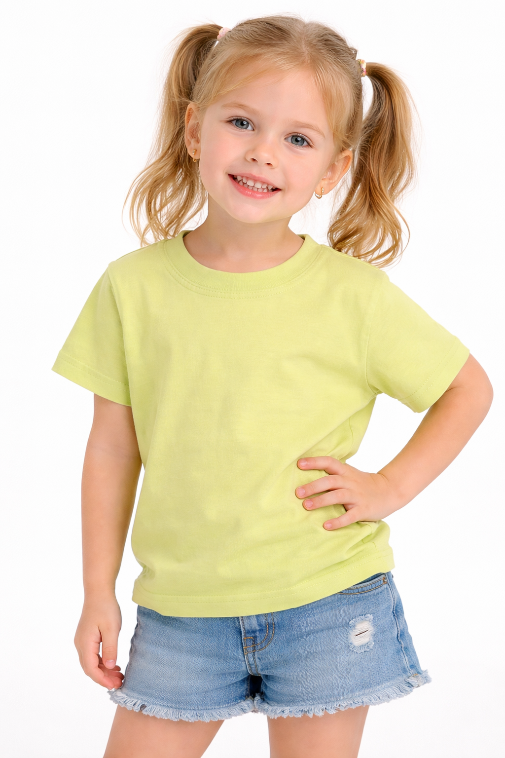 Classic Cotton T-Shirt – Lime Green