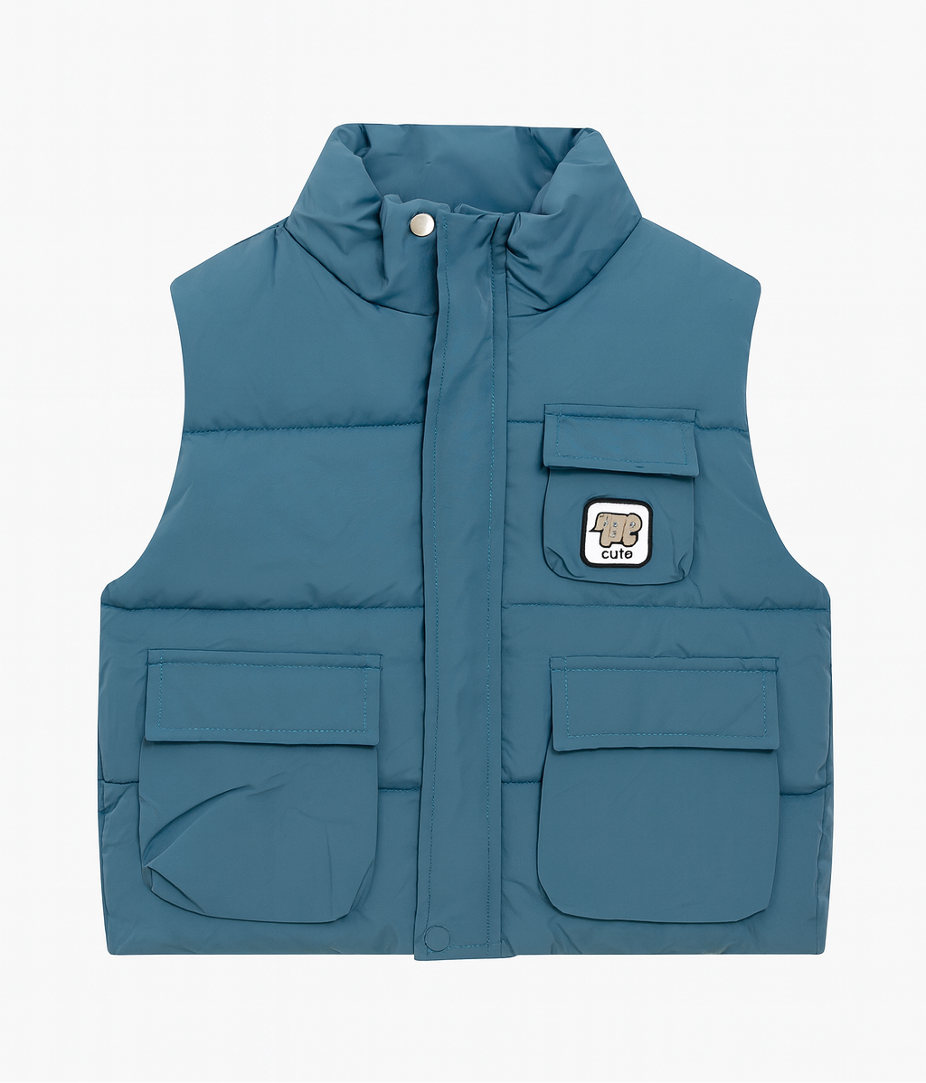 Blue Puffer Gilet