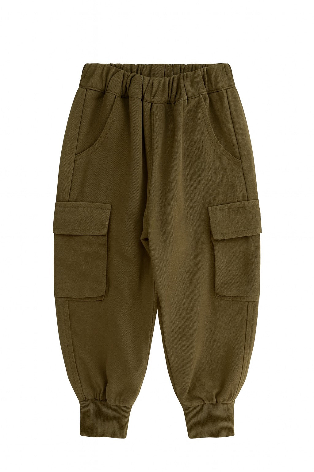 Olive Green Cargo-Fleece Jogger Pant