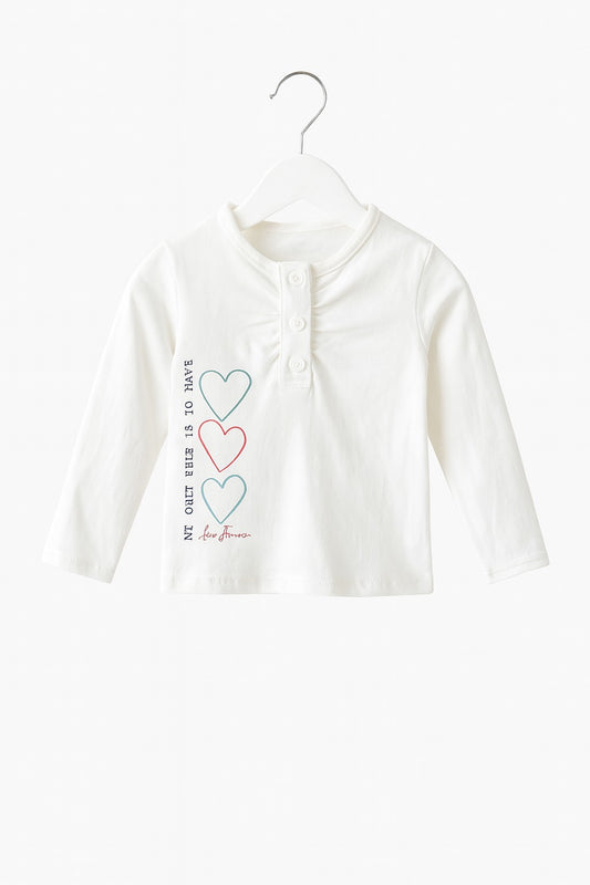 White Long Sleeve Top