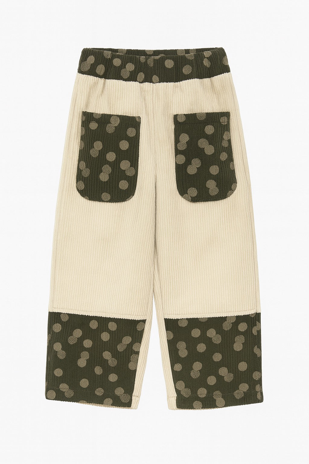 Beige Corduroy Fleece Pant