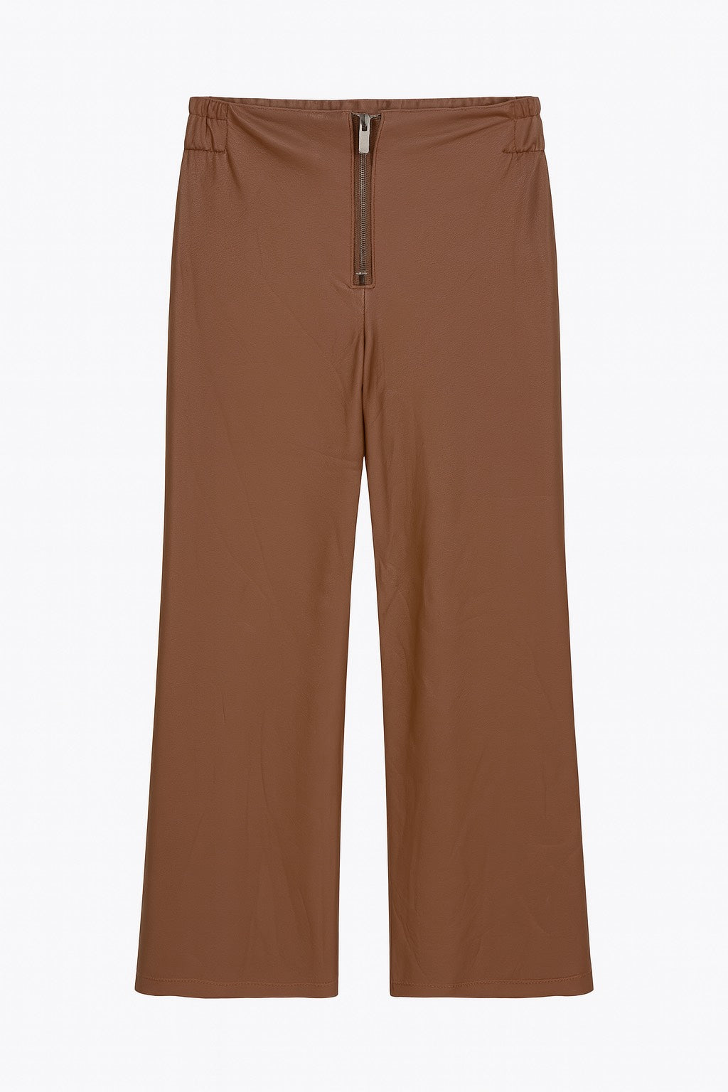 Brown Faux Leather Pant