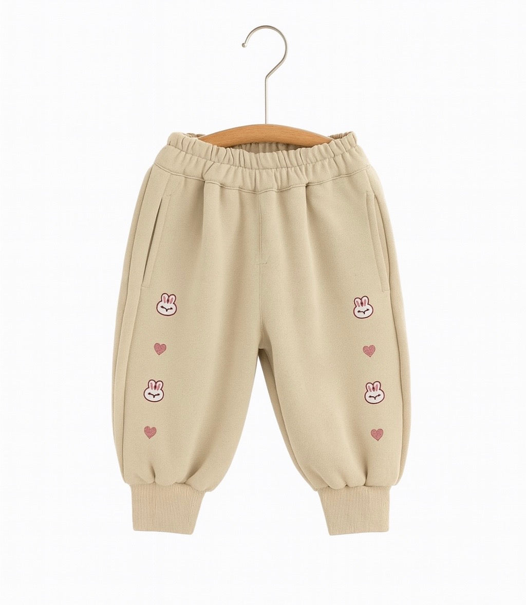 Khaki Elastic-Waist Pant