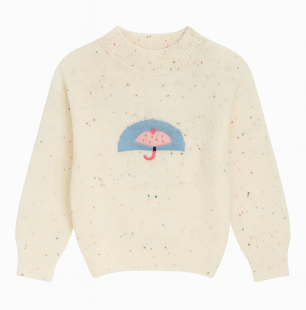 White Speckled Sweater