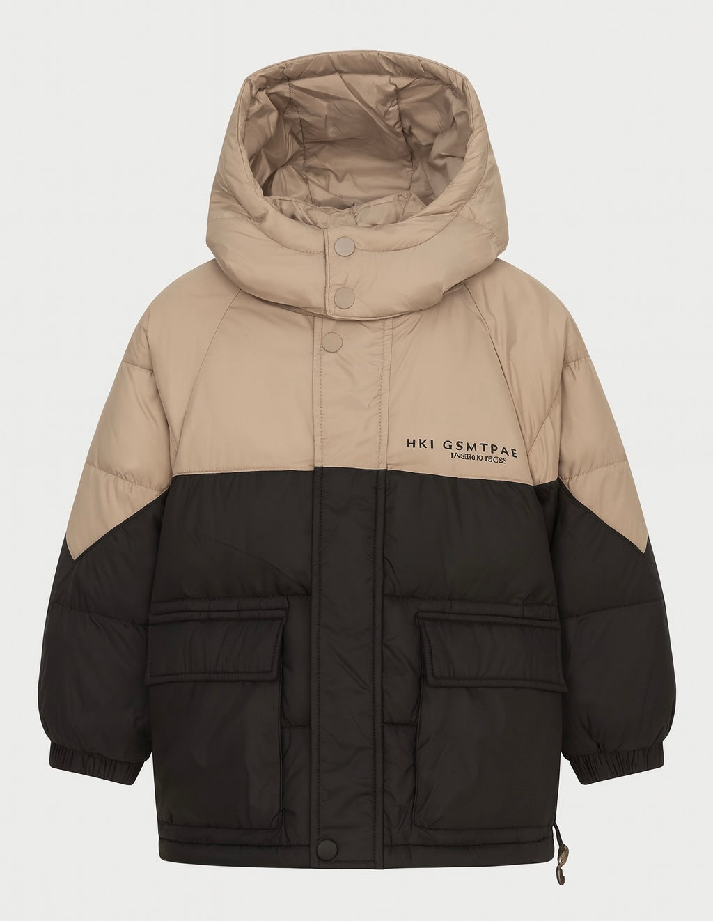 Color-Block Puffer Jacket