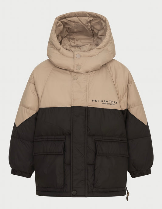 Color-Block Puffer Jacket
