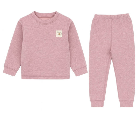 Loungewear Set – Soft Cotton Fleece in Rose Pink