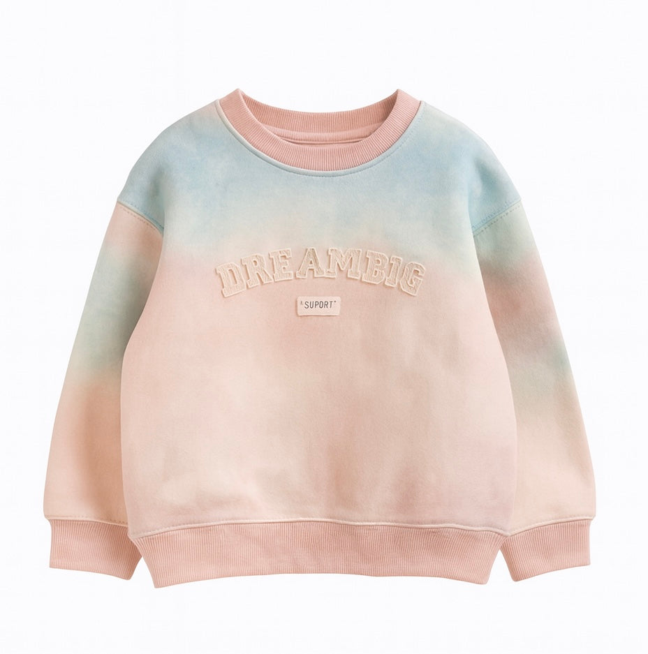 Gradient Tie-Dye Sweatshirt – “Dream Big”
