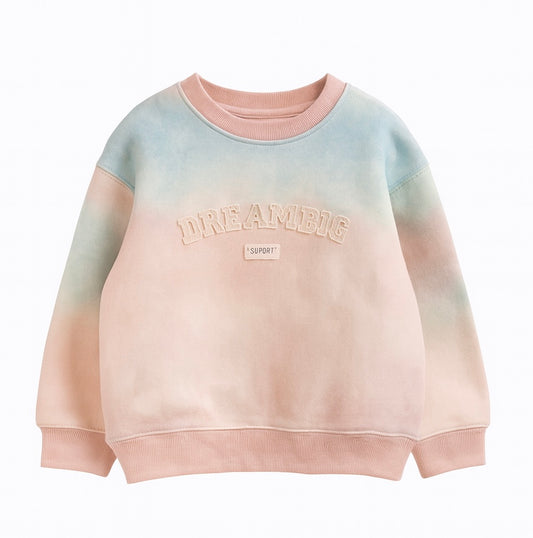 Gradient Tie-Dye Sweatshirt – “Dream Big”
