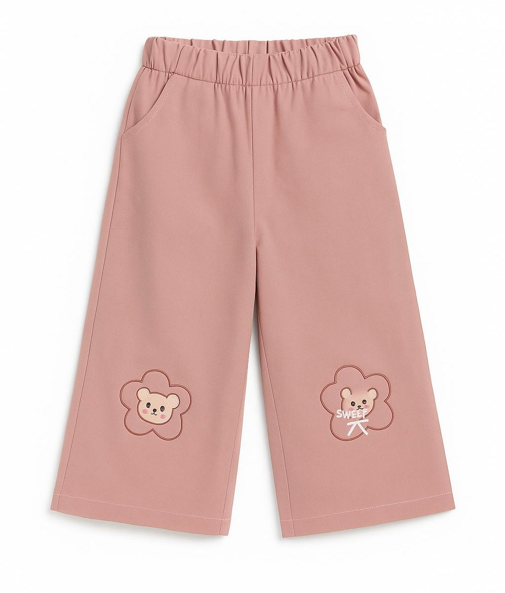 Cute Bear Patch Pant