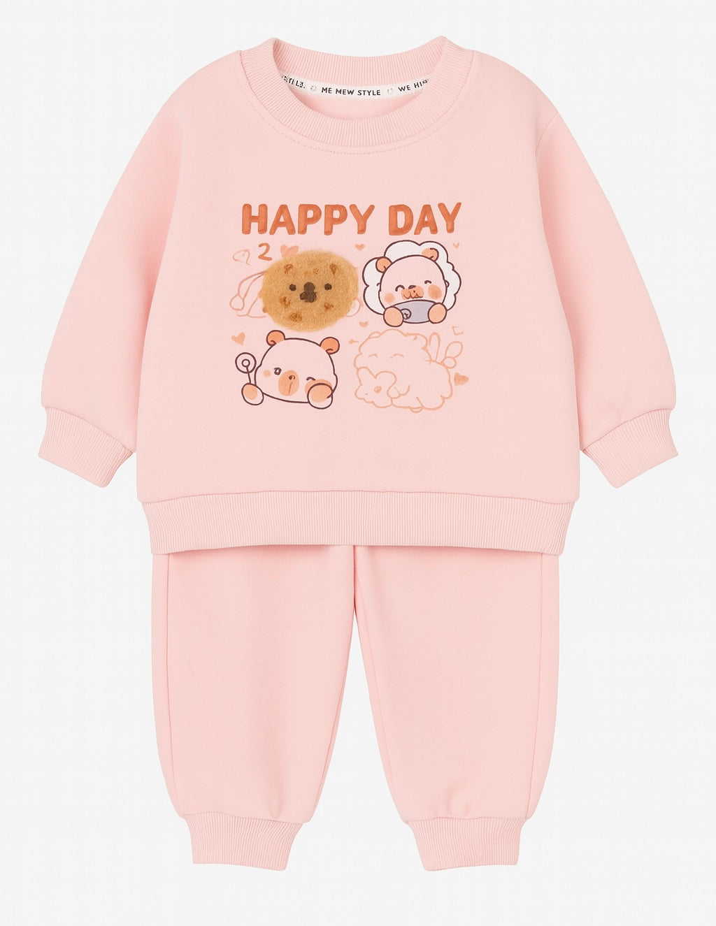 Pink Happy Day Baby Outfit – Cozy & Cute Everyday Style