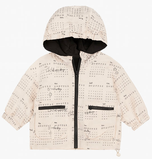 Kids White Hooded Jacket