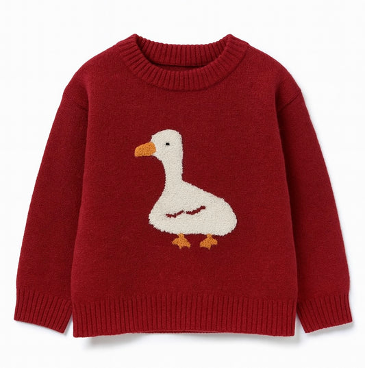 Red Cozy Knit Sweater