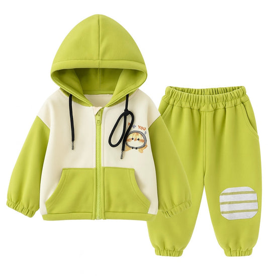 Green & Cream Hoodie Tracksuit