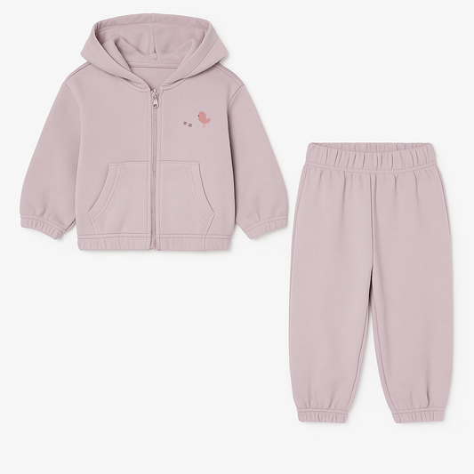 Purple 2-piece kids’ tracksuit set