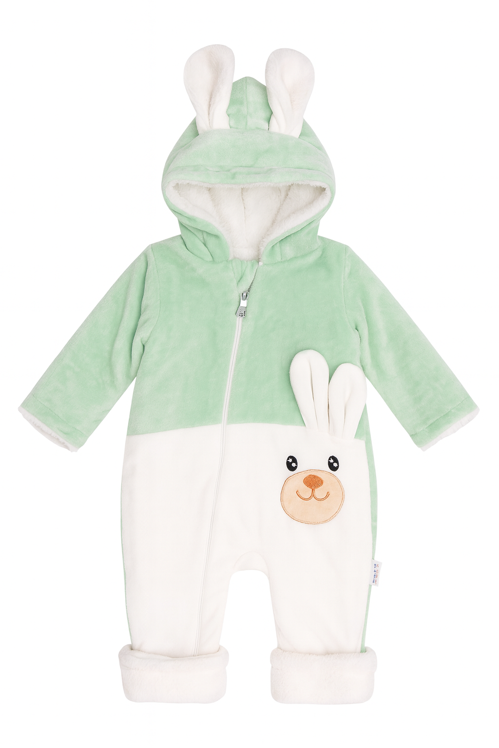 Green Bunny Fleece Romper