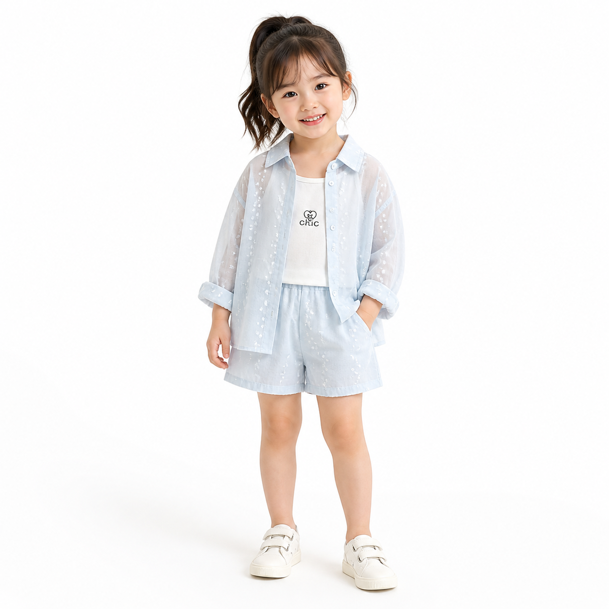 Light Blue Summer Outfit Set