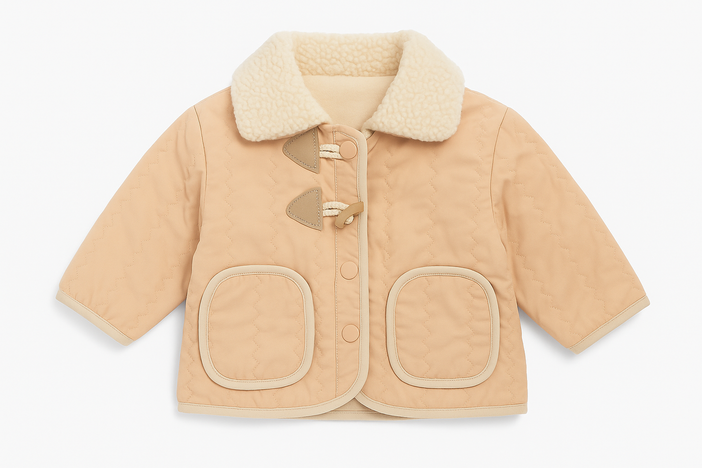 Beige Quilted Jacket
