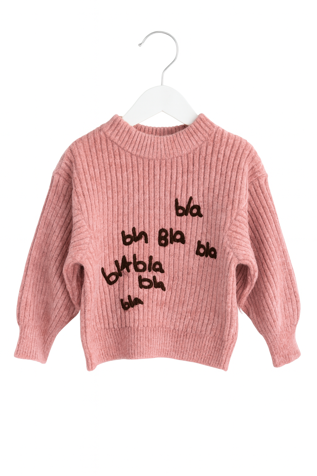 Pink Ribbed Sweater
