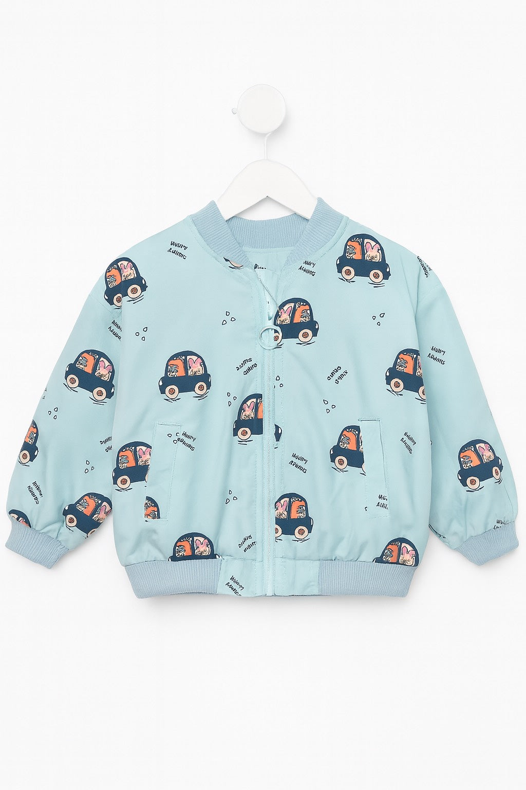 Light Blue Bomber Jacket