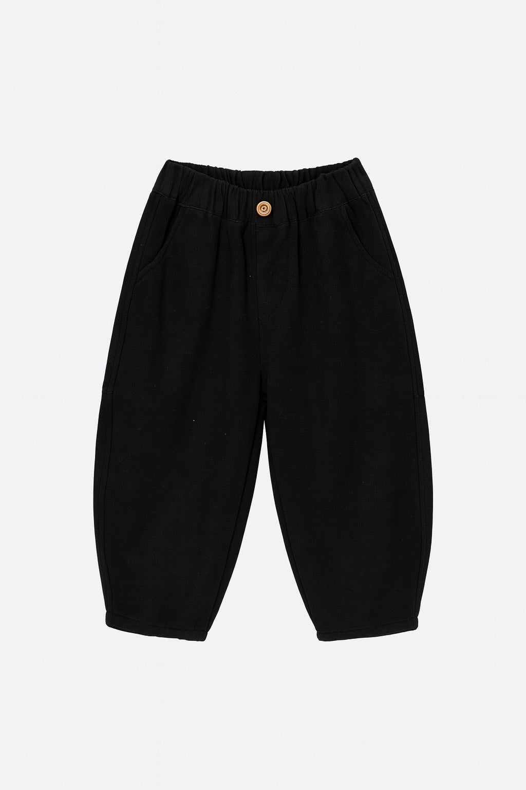 Black Relaxed-Fit Fleece Pant