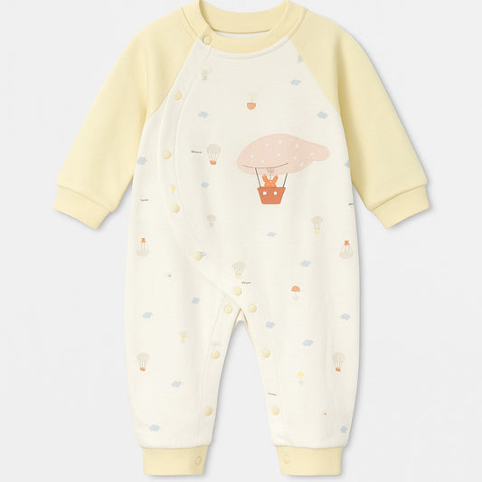 Soft Yellow Baby Romper