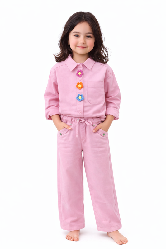 Sweet Bloom Pink Two-Piece Outfit