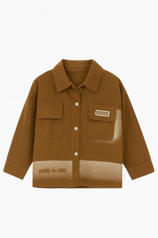 Brown Utility Shirt