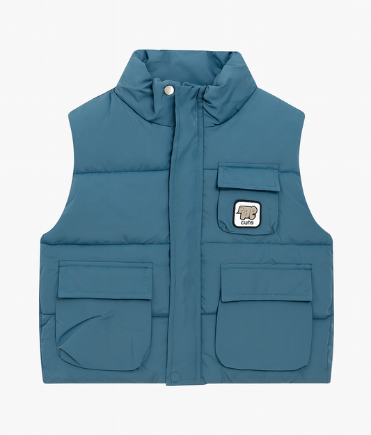 Blue Puffer Gilet