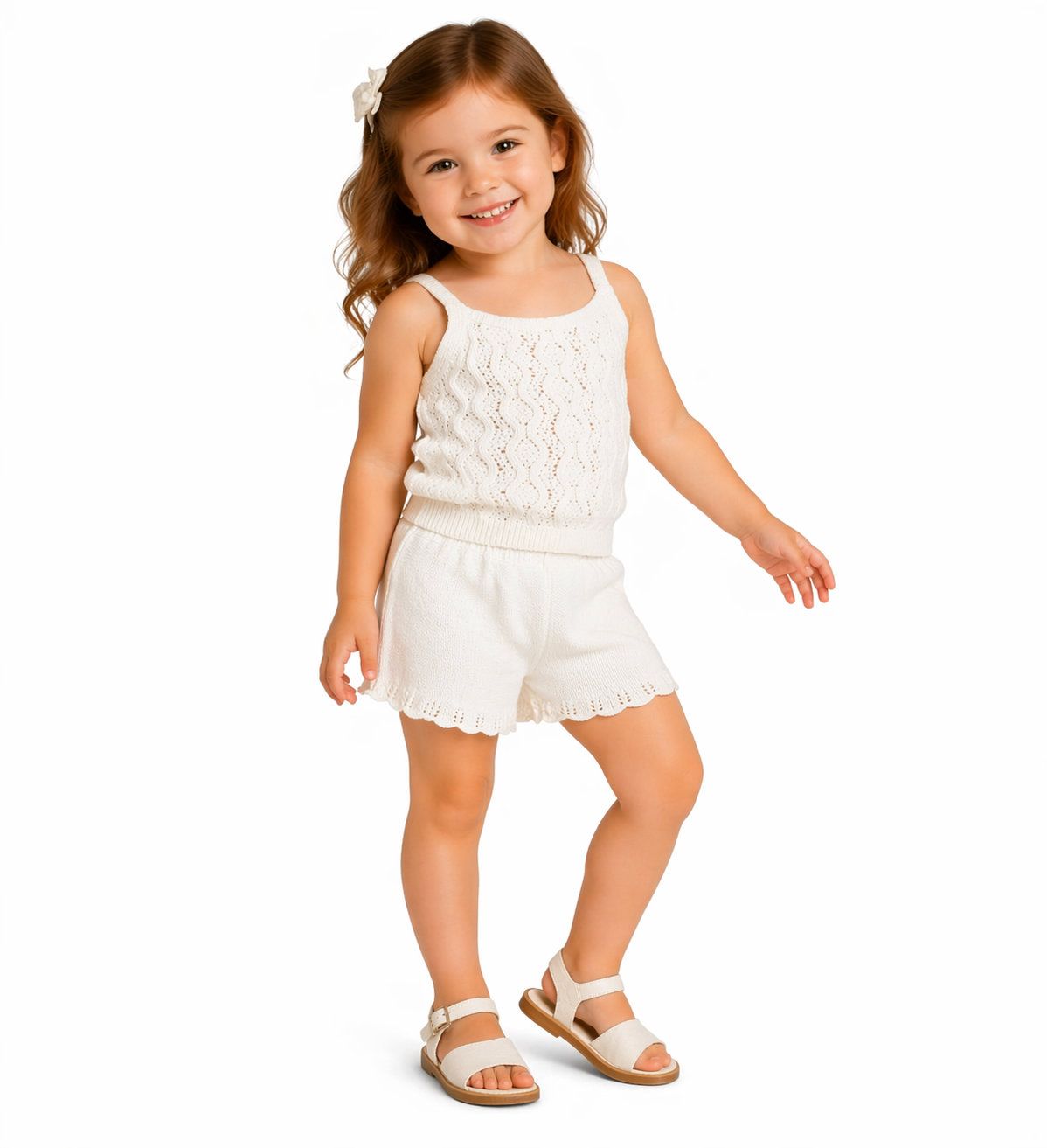 White Knit Summer Set