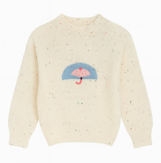 White Speckled Sweater
