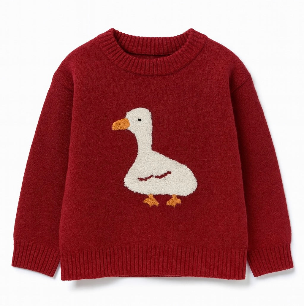 Red Cozy Knit Sweater