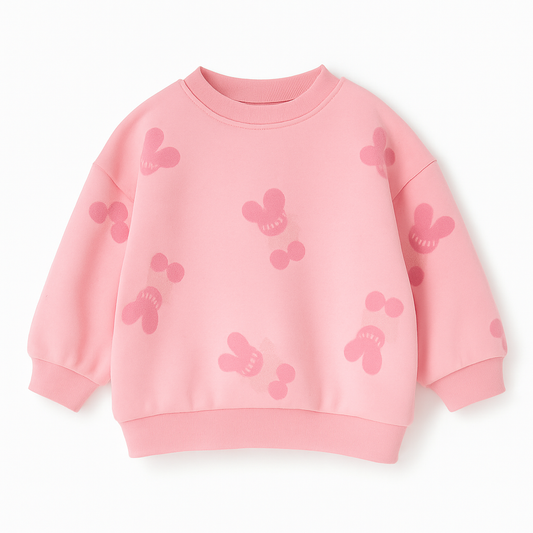 Pink Sweatshirt – Bunny Print Pullover