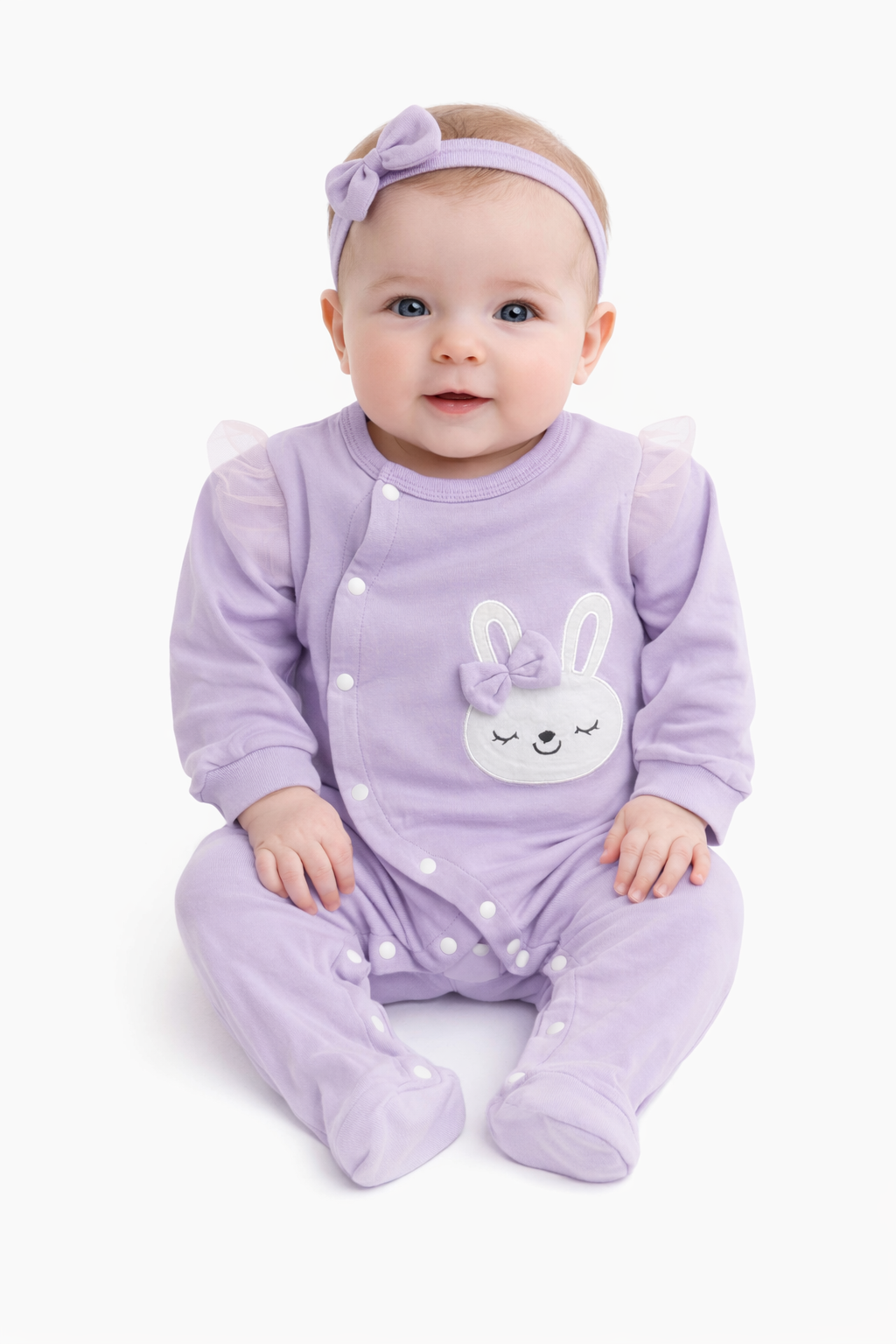 Lavender Baby Romper