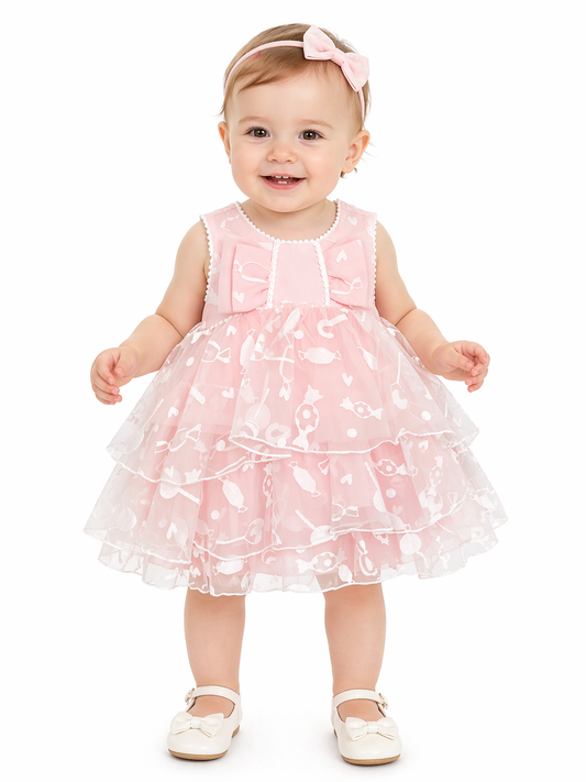 Sweet Candy Pink Baby Dress