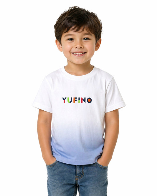 White T-Shirt with YUFINO Print
