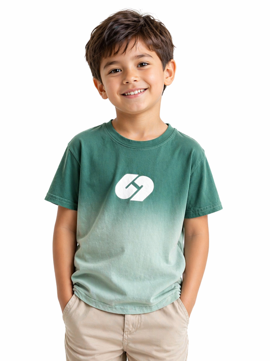 Green Ombre Kids T-Shirt