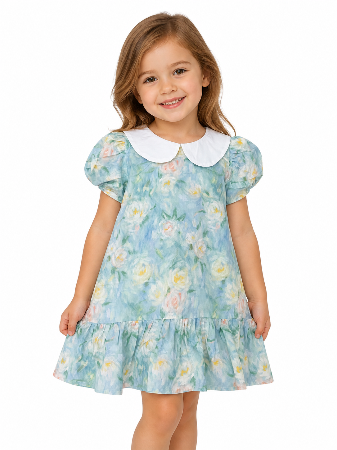 Pastel Garden Peter Pan Collar Dress
