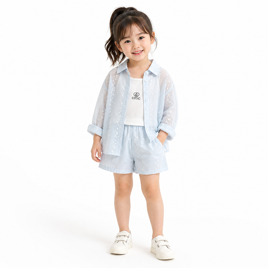Light Blue Summer Outfit Set