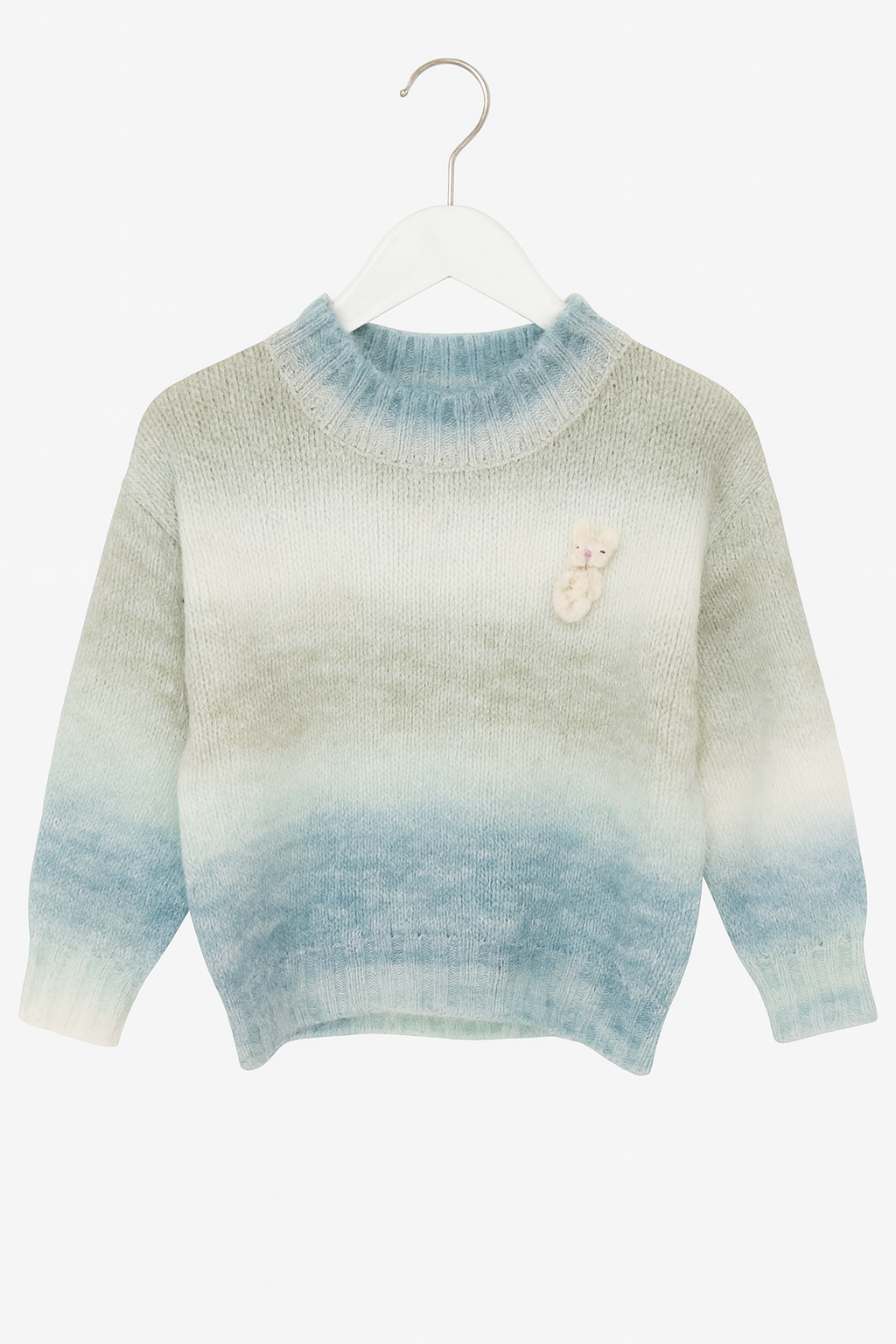 Blue and Green Ombre Sweater